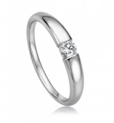 585/- Weißgold Diamantring 0,17 ct. W-SI 585/- Weißgold Diamantring 0,17 ct. W-SI