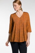 Slinkyshirt, Paisley-Design, V-Ausschnitt, 3/4-Arm Slinkyshirt, Paisley-Design, V-Ausschnitt, 3/4-Arm